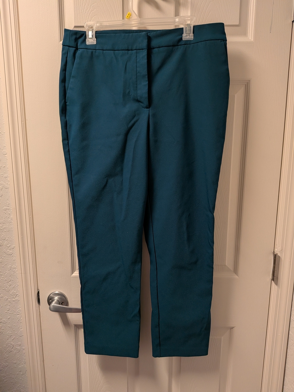 Women's Teal, Brown, & Navy Straight-Leg Dress Pants